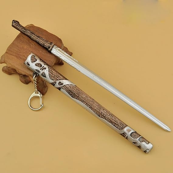 Peripheral Animated Sword Alloy Model with Scabbard Sword (Bronze)