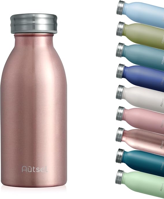 Stainless Steel Water Bottle 350ml, Double Wall Vacuum Insulated, BPA-Free