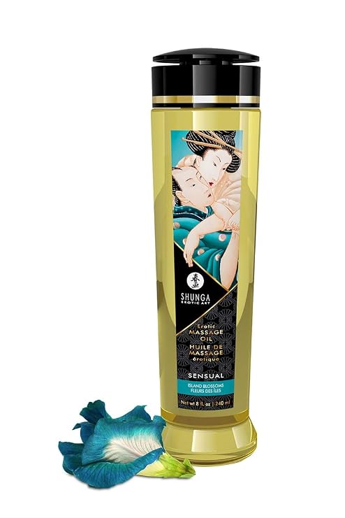 Massage Oil Sensual/Island Blossoms 8 OZ