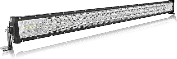 AUXTINGS 42 Inch 540 W Three-Row 7D LED Additional Headlight Flood Light Work Light Bar Spot Flood Combo Beam DC 12V-24V 6000K 4x4 Off-Road Vehicles Atvs Utvs (without Wiring Harness)