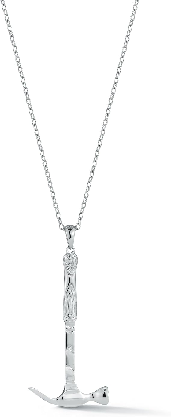 Hammer Necklace, Silver