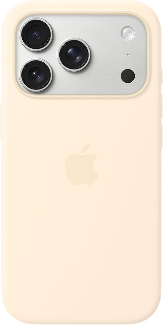 Apple iPhone 17 Pro Silicone Case with MagSafe and Camera Control: Lightweight Phone Case, Wireless Charging Compatible, Smooth Matte Finish; Vanilla