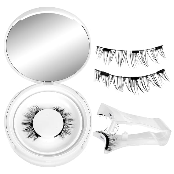 Magnetic Eyelashes with Applicator Reusable Magnetic Lashes No Glue Needed MagneticEyelashes without Eyeliner Cat Eye Natural Look MagneticLashes Kit Easy to Wear and Remove