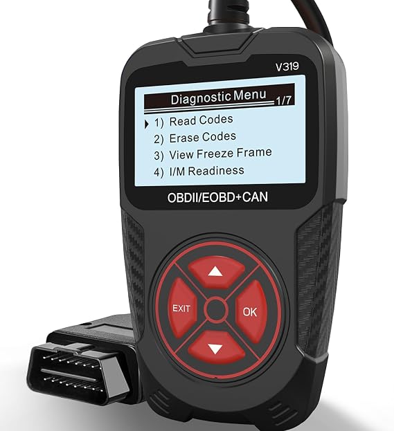 OBD2 Scanner Diagnostic Tool, Car Code Scanner for Automotive Diagnostic 2.8'' Screen Check Engine Light Fault Car Code Reader, Car Diagnostic Tool Codes Scanner for Cars/Vehicles After 1996 (Black)