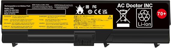 TREE.NB 70+ Laptop Battery for Lenovo ThinkPad T430 T430i T530 T530i W530 W530i L430 L530 SL430 0A36302 0A36303 45N1006 45N1007 57Y4185 57Y4186(10.8V 57Wh 6-Cells)