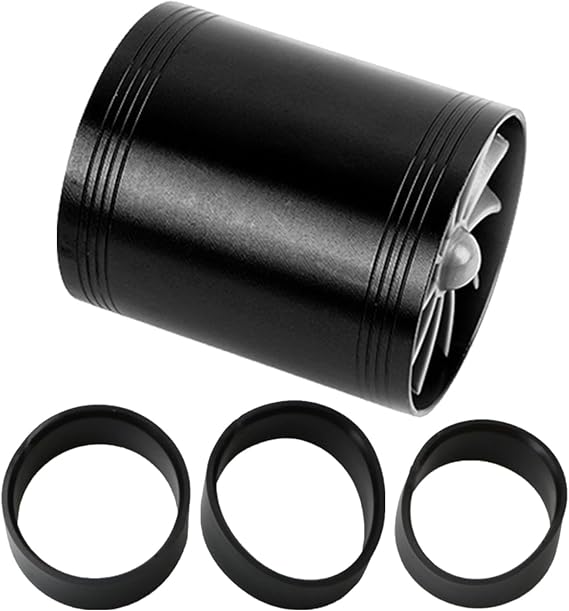 Air Intake Turbonators, Car Turbocharger, Automobile Double-Sided Turbine, Intake Turbo Charger, Plug-and-Play Power Saver, Enhanced Acceleration & Engine Sound, Fits Most Gas Vehicles