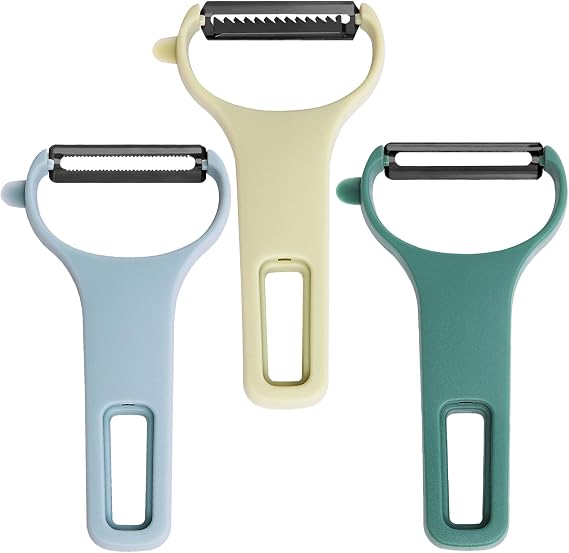Potato Fruit Vegetable Peelers for Kitchen,Julienne Veggie Peeler,3 Piece Y Peeler Set
