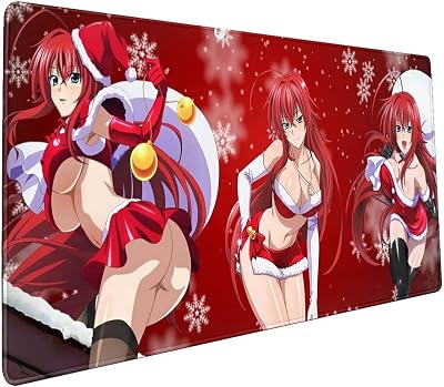Anime Mouse Pad High School DxD Rias Gremory Gaming Large Non Slip Rubber Base Mat for Offices, Computers, and Professional e-Sports 90cm40cm