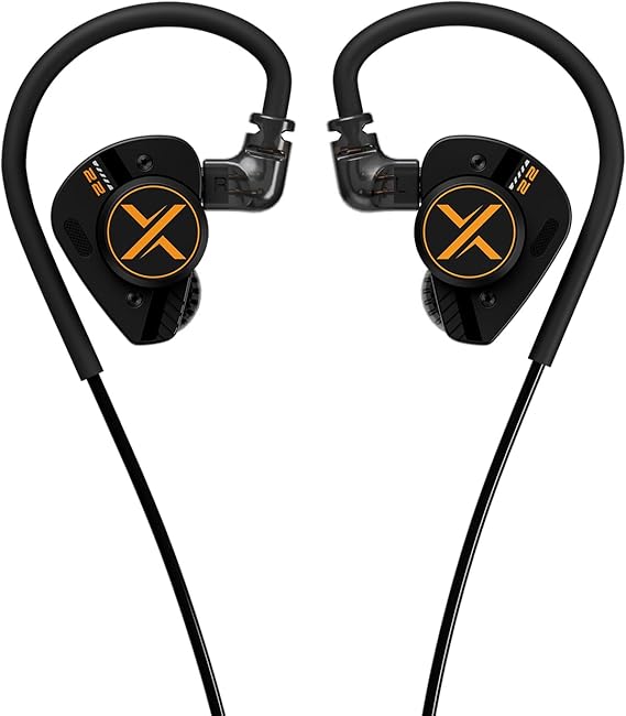 Fanmusic ooopusX Op.22 Headphones Two Dynamic Two Balanced Armature Drivers in-Ear Monitors Adjustable Tuning Options (3.5mm Without mic)