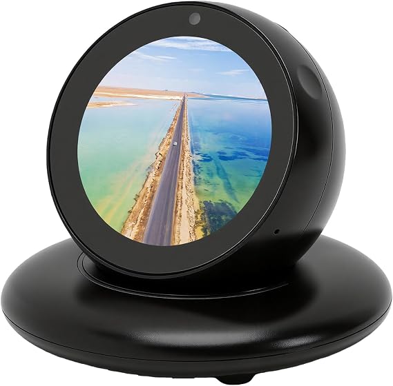 2.1 Inch Smart AI Car Robot for Drivers on Daily Commutes,Voice Interaction with Sound Source Localization,Animated Expressions & Music Playback,360 Degree Rotating