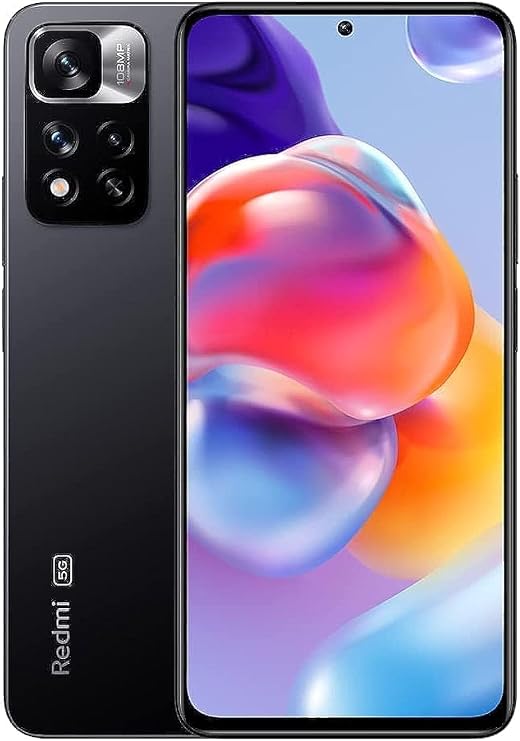 Redmi Xiaomi Note 11 Pro+ Plus 5G + 4G 128GB + 6GB Unlocked 6.67" 108MP Night (Not Verizon Sprint Boost Cricket Metro At&T) + (w/Fast Car 51W Charger Bundle) (Graphite Gray)