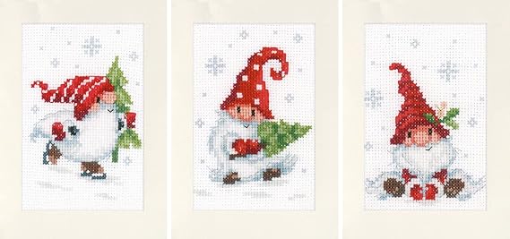 Vervaco Counted Cross Stitch Xmas GNOME, Multicoloured