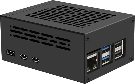 Geekworm P579 PCIe Metal Case for Raspberry Pi 5 and Top M.2 NVMe HAT