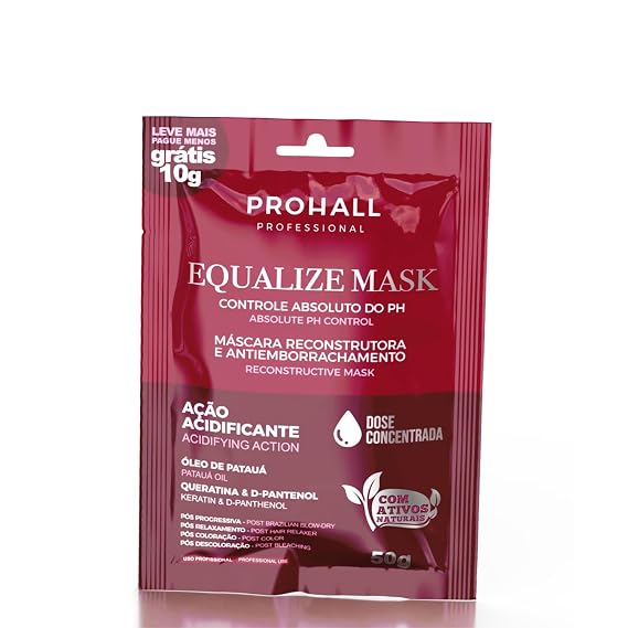 Deep Conditioning Hair Mask for Keratin Color Treated| Bleached Blonde Hair | Neutralize Toxic Chemical, Balance PH Level-PH Stabilizing Equalize Hair Mask for Damaged Hair-1.7FLOz-Prohall