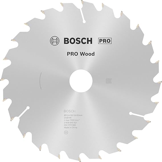 Bosch Professional Accessories Circular Saw Blade, Grey, 210x30x2.8 mm, 24, 1 Piece