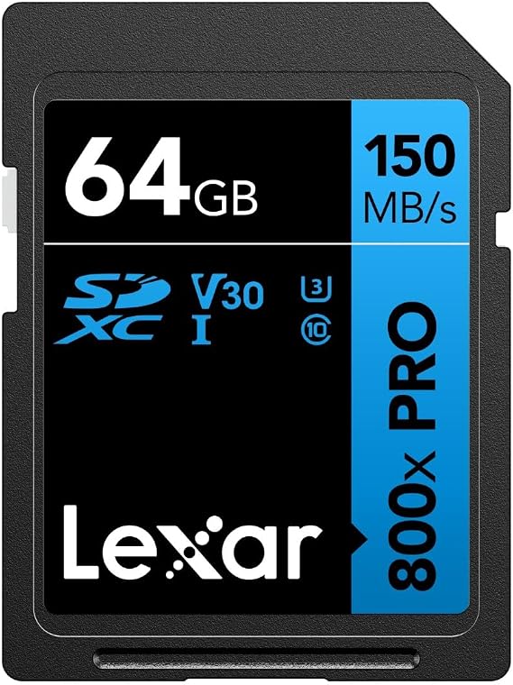 Lexar 800x PRO 64GB SDXC Memory Card LSD0800P064G-BNNAA