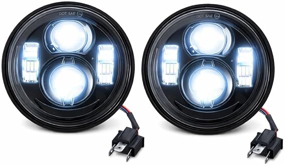 Eagle Lights 8900B-2SB Dual Headlight Kit for 2008-2017 Harley Davidson Fat Bob Motorcycles - Black