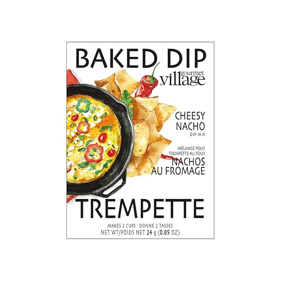 Gourmet du Village, Melange pour Trempette au Four Nachos au Fromage - Baked Cheesy Nacho Dip Mix