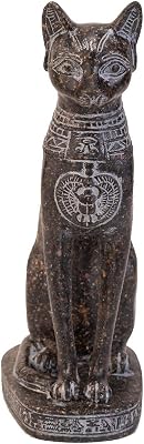 Granite Cat Bastet Statue of Egyptian Goddess
