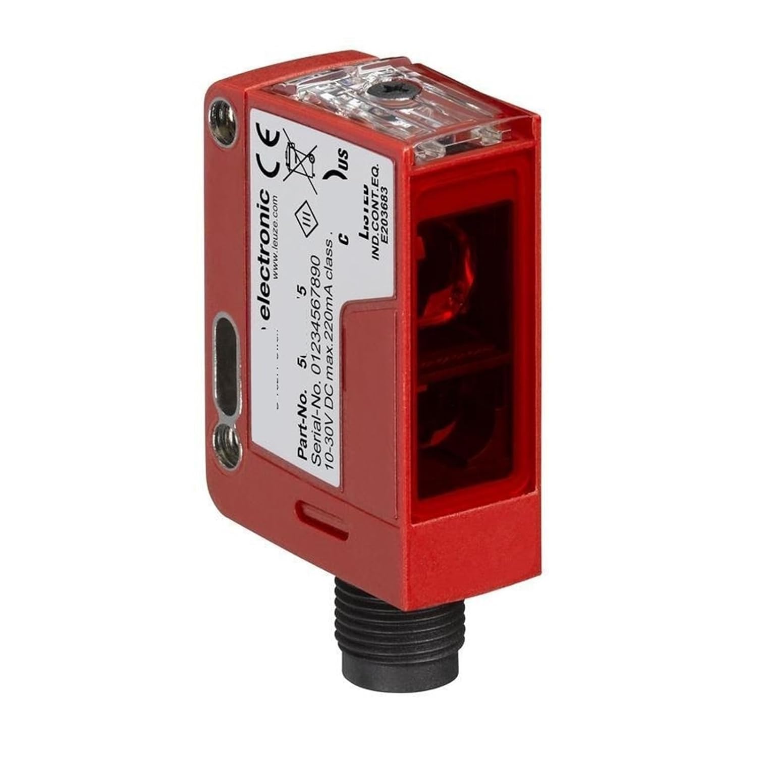 Mirror-Reflective Photoelectric Sensors, 50139656 PRK25CL1.14P-M12, Range 0.2-20m