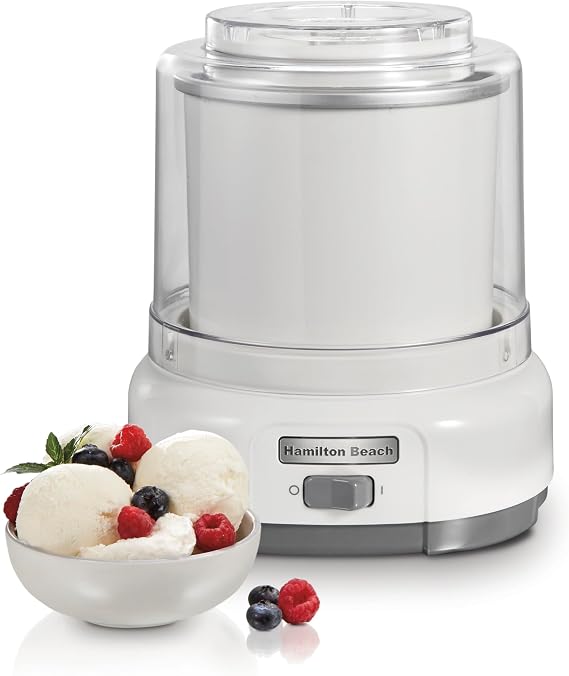 Hamilton Beach Automatic Electric Ice Cream Maker & Frozen Yogurt Machine