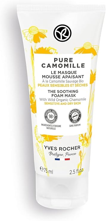 Yves Rocher Pure Camomille Soothing Foam Mask Moistirizing Sking Every Day Care - 75 ml. /2.5 fl.oz.