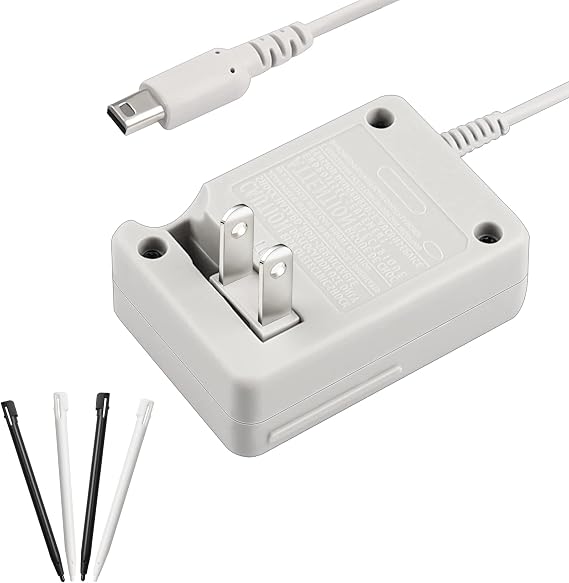 Xahpower DSi Charger Kit, AC Power Adapter Charger and Stylus Pen for Nintendo DSi, Wall Travel Charger Power Cord Charging Cable