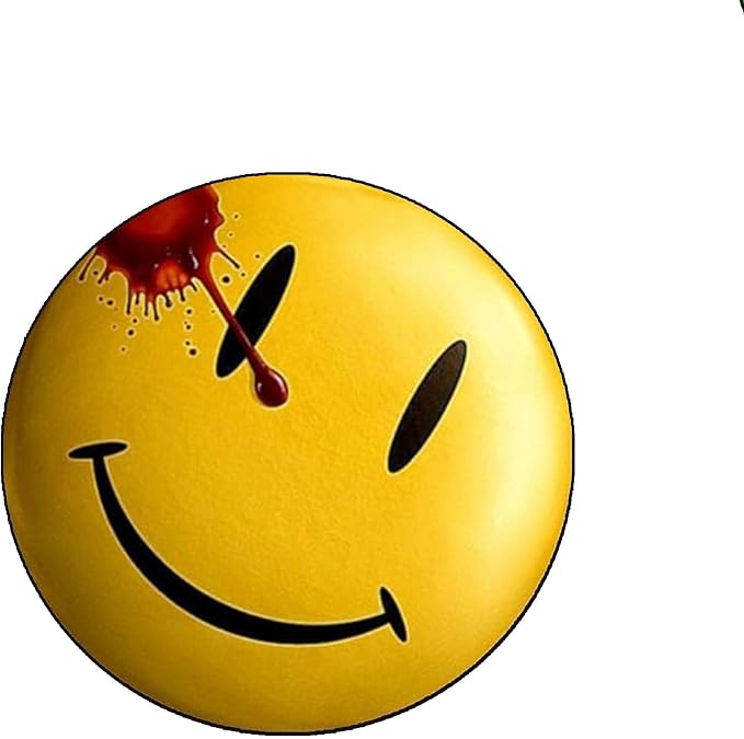 Smiley Face Button Pin Comedian's Badge Pinback Button Pin Pinback Brooch for Jackets, Backpacks 2.25" v144
