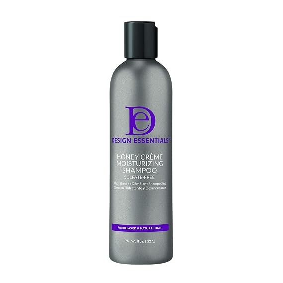 Design Essentials Honey Creme Moisture Retention Super Detangling Conditioning Shampoo, Sulfate Free for Moisturizing and Strengthening Hair, 8 Fl Oz (Pack of 1)