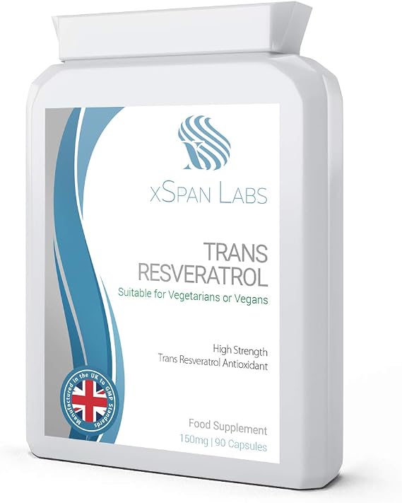 xSpan Labs Trans-Resveratrol 150mg 90 Capsules - high Strength, Broad