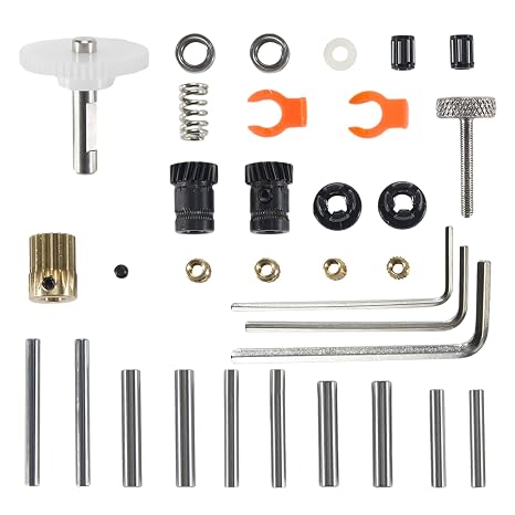 BCZAMD 3D Printer Accessories Extruder Build Set Direct Drive Extruder Pattern Include Slant Gears Set Replacement DIY Most Extruder for Voro2.4 Clockwork Trianglb BM TTan Ender CR10 Part