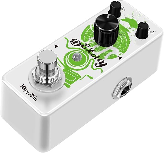 Guitar Pedals, Premium Analog Delay Pedal Warm, Clean, Smooth Tones with 25ms-600ms Adjustable Range & True Bypass, for Retro Tone Lovers And Live Musicians