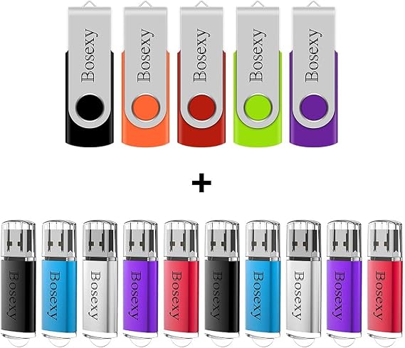 5PCS USB Flash Drives 2GB and 10PCS USB Thumb Drives 1G Bundle
