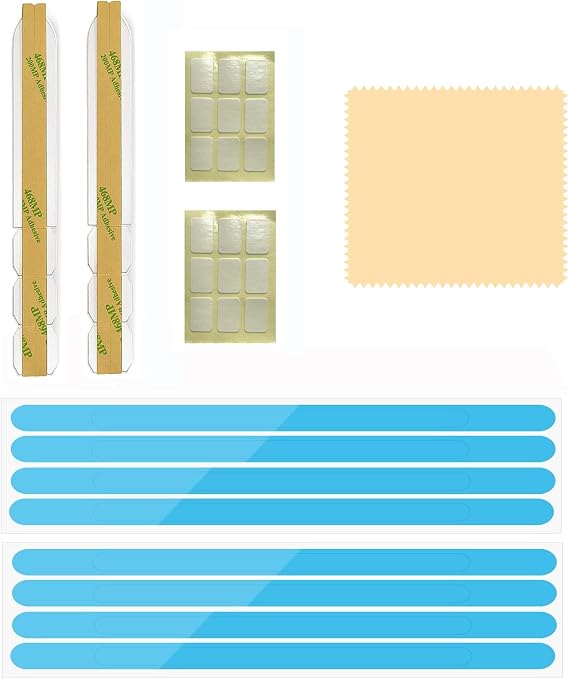Privacy Screen Filter Adhesive Strips,Slide Mount Tabs and Double-Sided Tape for Computer Monitors and Laptops - Replacement Kits