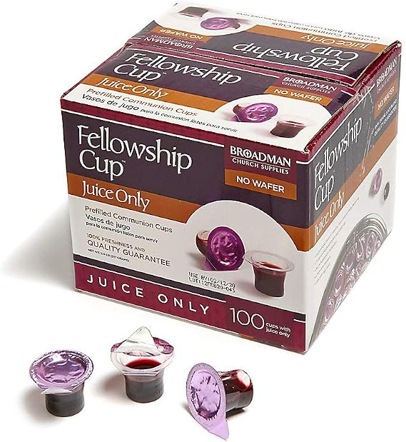 Broadman Pre-filled Communion Fellowship Cup Juice Only, 100 Count