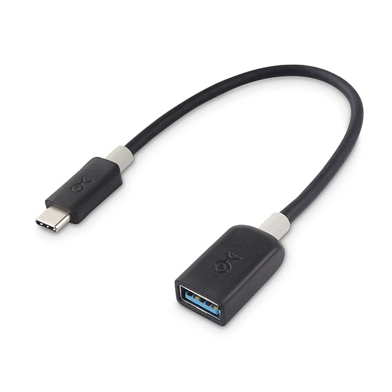 Cable Matters 5Gbps USB C to USB 3.0 Adapter, 6 Inches, Black | USB 3.0 Data Transfer, OTG Compatible, Compact USB C to USB A Adapter