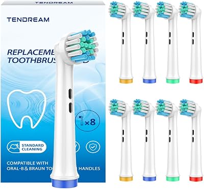 Replacement Toothbrush Heads Compatible with Oral B Braun,Professional Electric Toothbrush Heads for Oral B Replacement Heads Refill Pro 50010001500300037575000700075008000 8