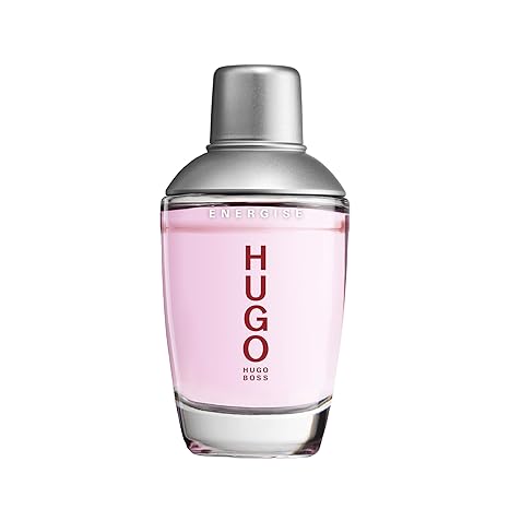 Hugo Energise Eau de Toilette Aromatic Men's Cologne With Notes of Mandarin, Pink Pepper, Coriander & Wood Luxury Perfumes for Men Long Lasting Fragrance