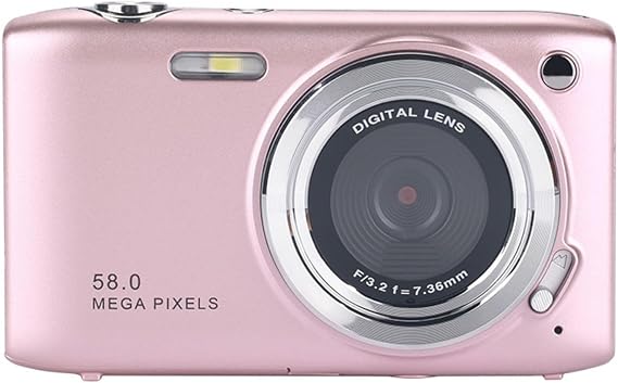Digital Camera, 4K, Dustproof, 58 Megapixels, 1080P Video Recording, 2.88 Inches, 16x Zoom, AF Function, Image Stabilization, Autofocus, Portable, Kids Camera, Dustproof, Shockproof, Portable,
