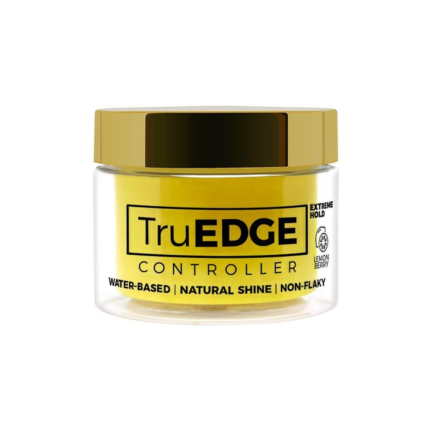TruEDGE Controller Extreme Hold Water-Based Pomade - Ntaural Shine & Non-Flaky Scented Edge Control - Perfect for Hair-Braiding Lemon Berry