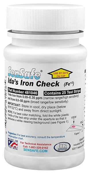 Industrial Test Systems 481046 SenSafe Ida's Iron Test, Fe+2