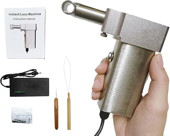 Dreadlock Maker Machine, Dreadlock Machine for Locs, Loc Machine for Dreadlocks, Electric Instant Loc Machine, DIY Handheld Portable Dreadlock Maker,6mm