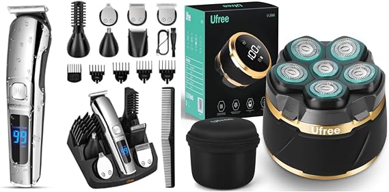Ufree Beard Trimmer & Head Shaver Set