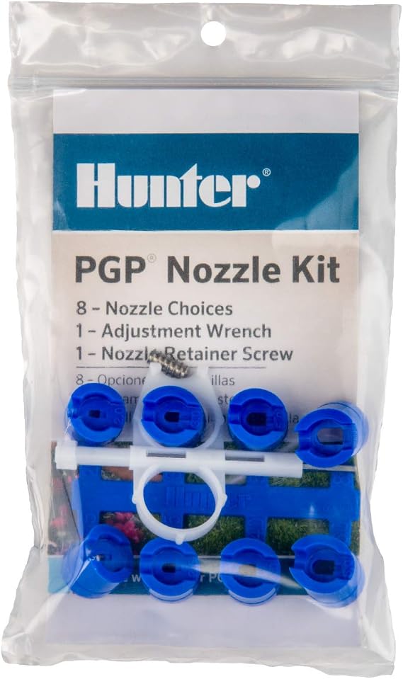 Hunter PGP Nozzle Kit for PGP-ADJ Rotors, 8 Nozzles & Adjustment Tool