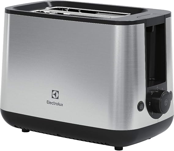 Electrolux E3T1-3ST Create 3 Ekmek Kızartma Makinesi | 7 Kızartma Seviyesi, Yeniden Isıtma & Buz Çözme Fonksiyonu, Çıkarılabilir Kırıntı Tepsisi | Paslanmaz Çelik, 870W