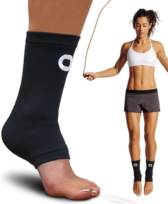 Ankle Compression Sleeve for Women & Men (Pair) Ankle Brace for Sprain, Swelling, Achilles Tendon Ankle Support Open Toe Plantar Fasciitis Socks for Foot Arch Support & Pain Relief