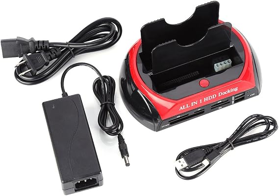 2.5"/3.5" Hard Disc Base Dual SATA IDE Docking Station USB 2.0 Hub(Not a Hard Drive)