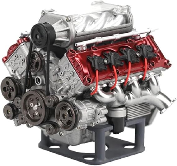 V8 Engine Model Kit Toy Car Engine Mini V 8 Engine Model Car Engine High Difficulty Building Block Toy Machine Boost Version