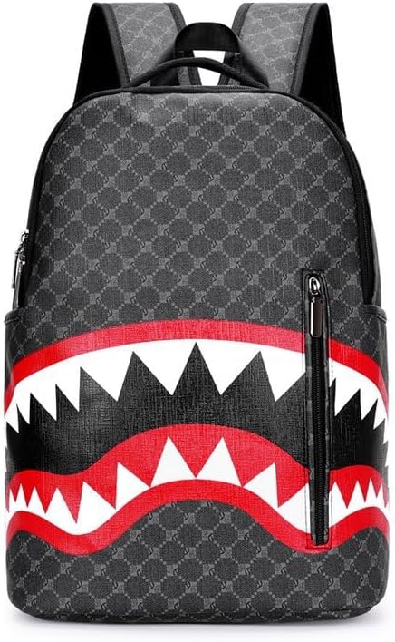 Leisure Shark Backpack Business Large Capacity Men's Campus Outward Travel Bag