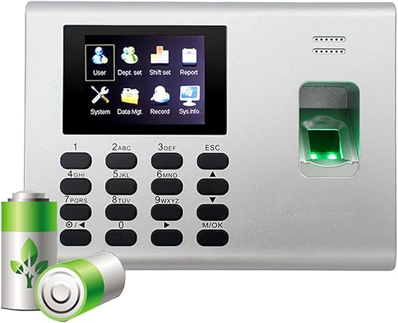 Biometric Employee Attendance Machine K40 Linux System TCP/IP USB SSR Biometric Fingerprint Time Attendance Door Access Control System with Built in Battery for Small Bus,K40-Other